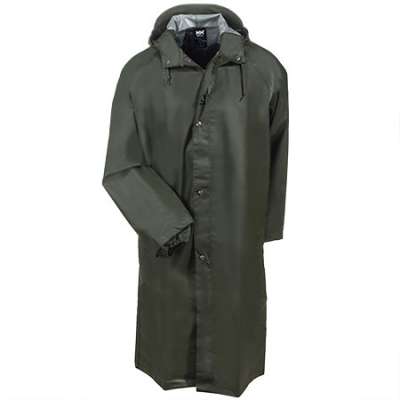 70306 480 ARMY GREEN Helly Hansen Workwear Men's Woodland Rainwear Coat