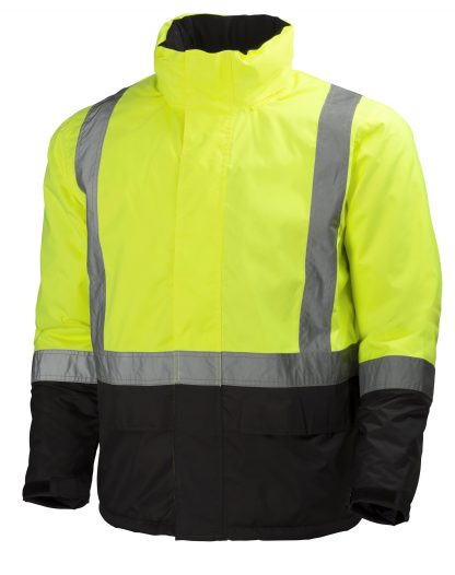 Helly Hansen 70336 Alta Class 3 High Visibility Insulated Rain Jacket, Yellow Front