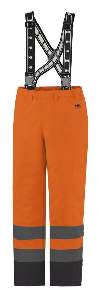 70445 Helly Hansen Workwear Alta High Visiblity Insulated Rain Pant, Orange