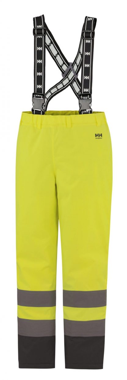 70445 Helly Hansen Workwear Alta High Visiblity Insulated Rain Pant, Yellow