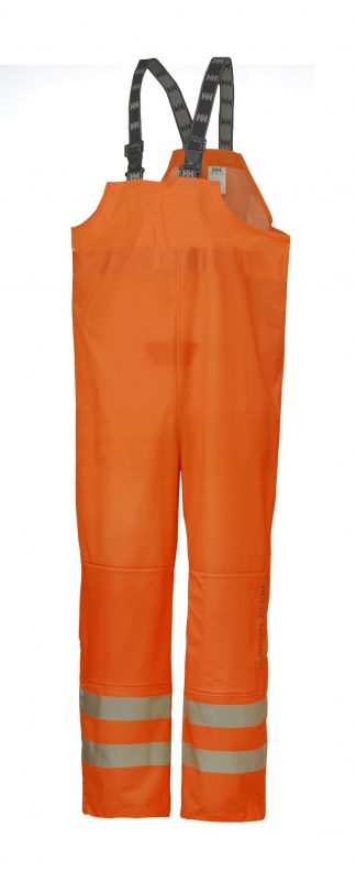 70570 Helly Hansen Workwear Men's Narvik Class 2 High Visibility PU Rain Pants, 3M™ Scotchlite™ Reflective, CSA Z96 Compliant, Orange