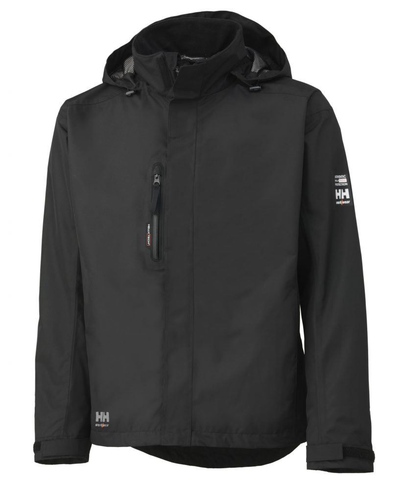 Helly Hansen 71043 Haag Insulated Rain Jacket, Helly Tech® Protection, Black