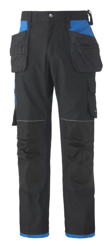 76488 Helly Hansen Workwear Men's Chelsea Construction Pant w/ Hanging Pockets, Cordura® Reinforcements, Racer Blue, Front