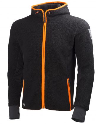 72269 Helly Hansen Workwear Men's MJØLNIR Hooded Pile Jacket w/ Polartec® Power Stretch Fabric, Front