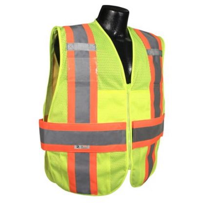 Radians SV23 Class 2 Expandable Two-Tone High Vis Safety Vest Green, Front
