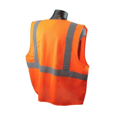 Radians SV2 Solid Orange Safety Vest Back