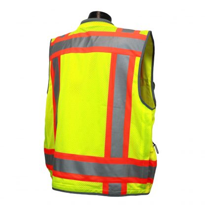 Radians SV55 Heavy-woven Two-tone Engineer Safety Vest back