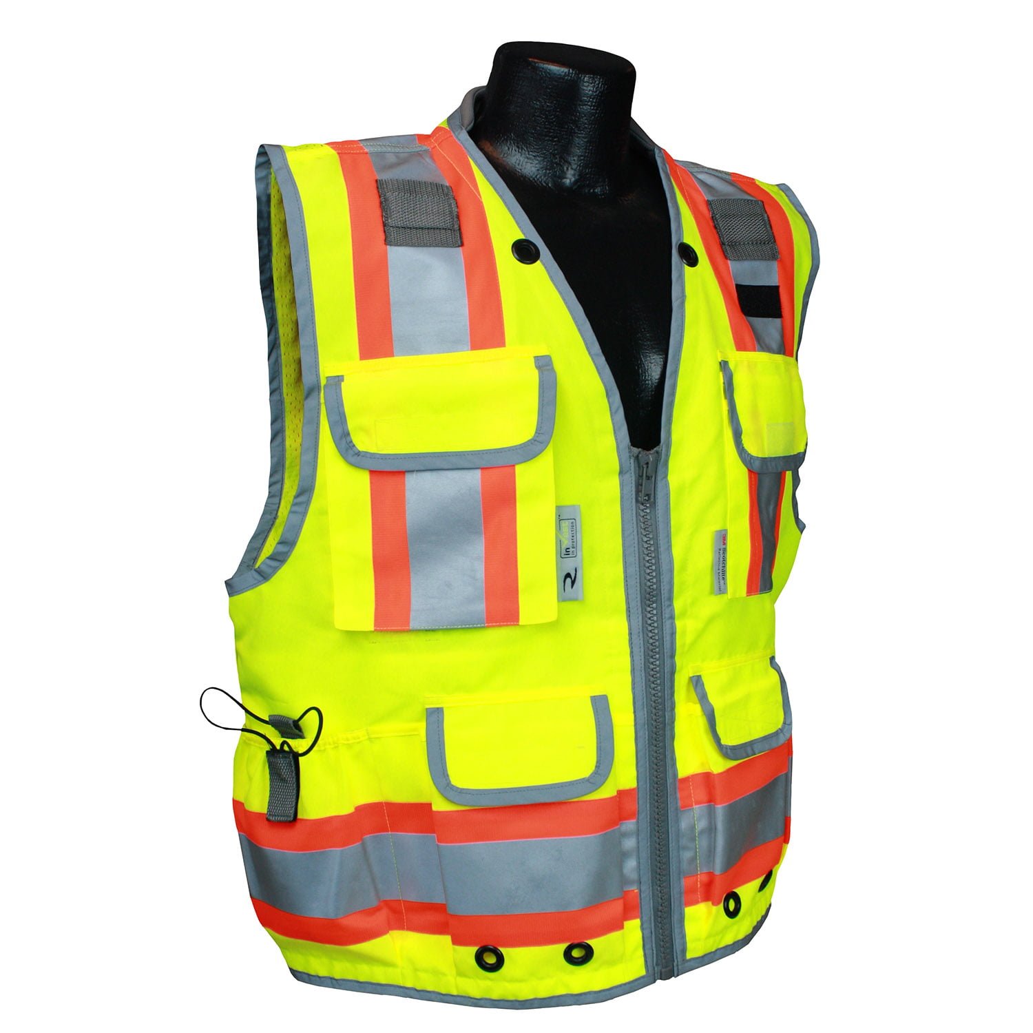 Orange Radians Heavy Duty Class 2 Reflective Surveyor Safety Vest 