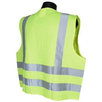 Radians SV8 Class 2 Standard Safety Vest, Green Solid Back