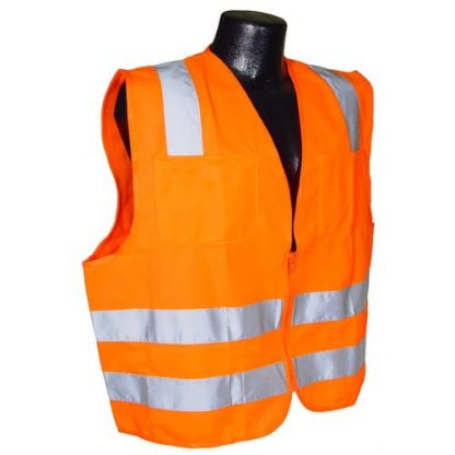 Radians SV8 Class 2 Standard Safety Vest, Orange Solid