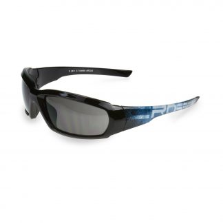 Radians Crossfire Arcus Safety Glasses, 450501 Smoke Lens lens, Black Graphic frame