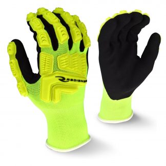Radians RWL High Visibility Work Glove with Thermal Plastic Rubber Reinforced Knuckles, Main