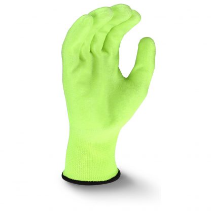 Radians RWG22 High Visibility PU Polyester Work Glove, Palm