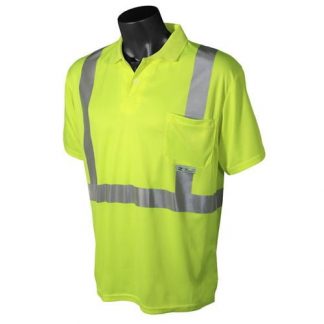 Radians ST12 Class 2 High Visibility Safety Shirt, Green Front