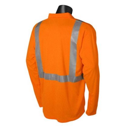 Radians ST22-2 Class 2 High Visibility Safety Polo, Orange Back