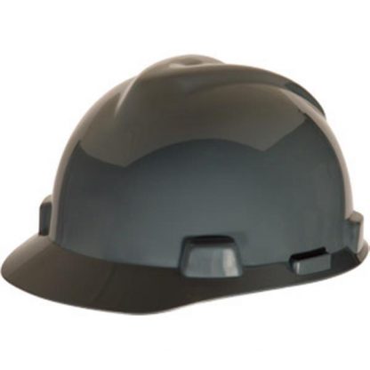 MSA V-Gard® Standard Slotted Cap w/ Staz-On® Suspension, Gray