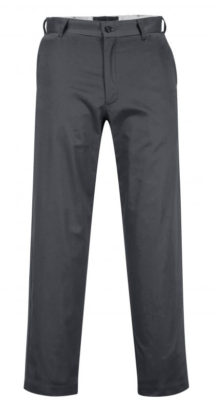 Portwest 2886 Industrial Work Pants, Charcoal Gray, Front