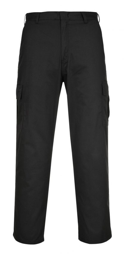 Portwest C701 Cargo Pants, Black, Front