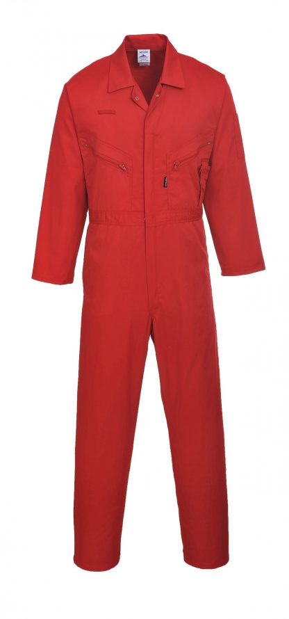 Portwest C813 Liverpool Zipper Coverall, Red
