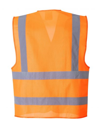 Iwantworkwear Portwest FR75 Hi-vis FR Safety Vest, Orange, Rear