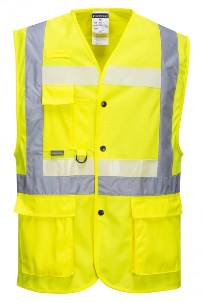 Portwest G4786 Glowtex 3-in-1 High Visibility Safety Vest, ANSI Type R Class 2, front