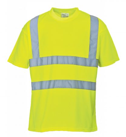Portwest US478 High Visibility T-shirt, Yellow, Front