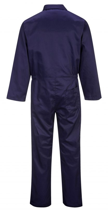 Portwest S999 Euro Work Polycotton Coverall, Navy, Regular, Back