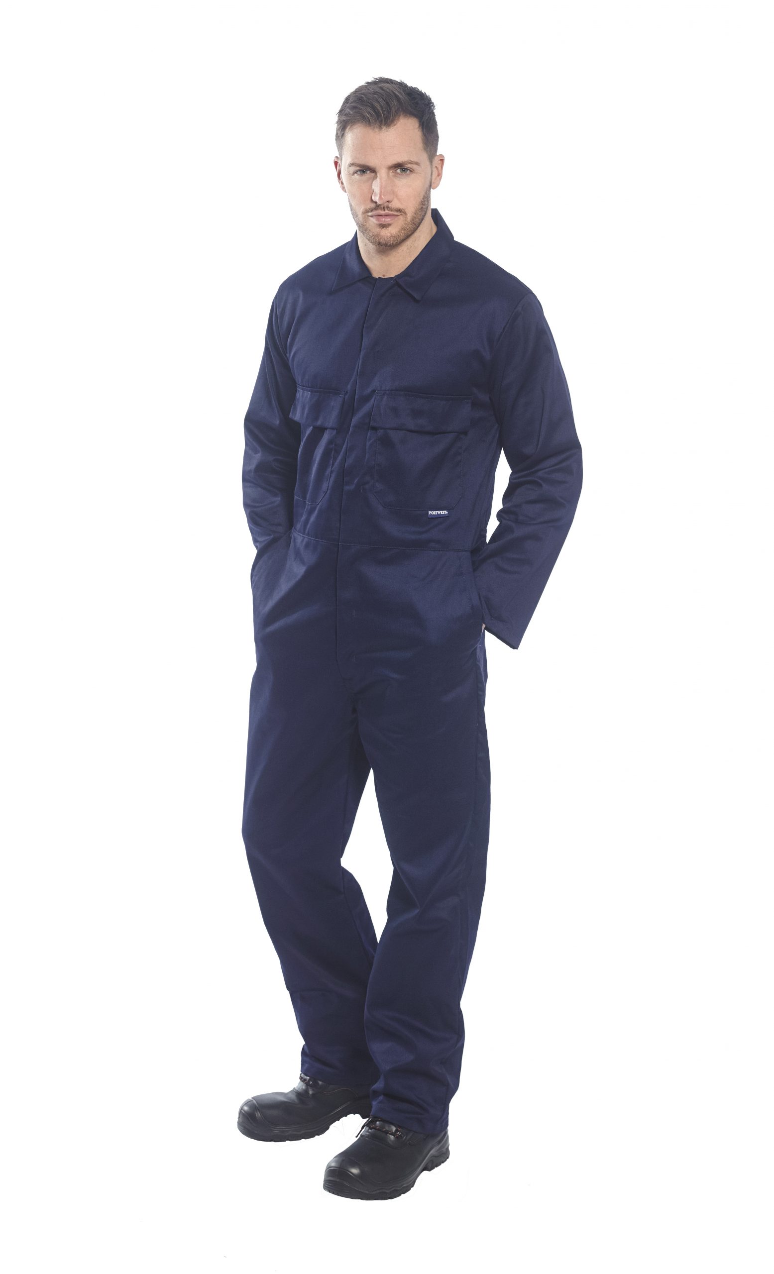 PORTWEST S999 sz M Navy Work Euro Boiler Suit Coverall Overall PPE Mechanic