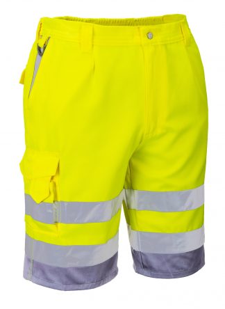 Portwest ANSI Class E High Visibility Shorts, Side