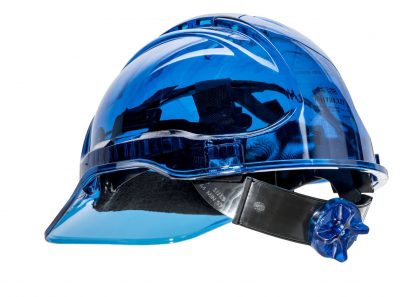 PEAK VIEW RATCHET HARD HAT VENTED - PV60, BLUE