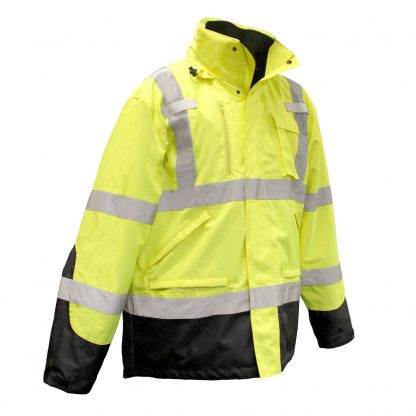 Safety jacket Radians SJ410B 3 Three-in-One Weatherproof Parka RADIANS SJ410B 3 THREE-IN-ONE WEATHERPROOF PARKA front