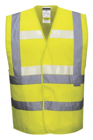 Portwest G470 Glowtex Triple Technology High Visibility Vest, Yellow