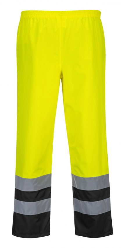 Portwest S486 High Visibility Rain Pants, Unisex, Yellow 2