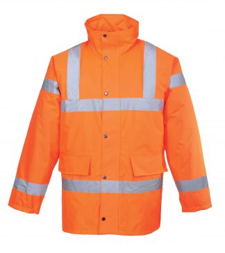 Portwest High Visibility Orange, Safety Jacket, URT30, 2