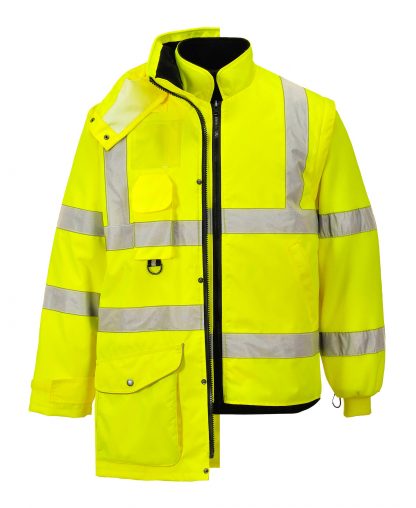 Portwest US427 High Visibility 7-in-1 Traffic Jacket, 11