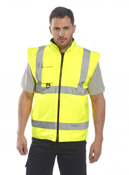 Portwest US427 High Visibility 7-in-1 Traffic Jacket, without sleeve