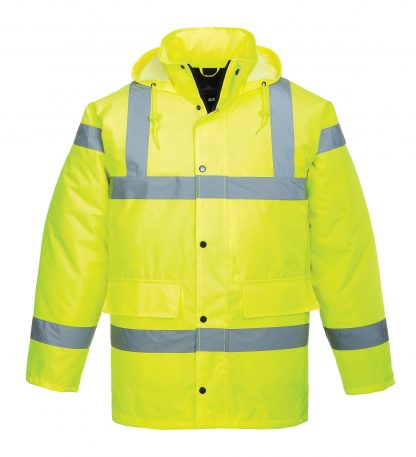 Portwest US460 Yellow, High Visibility Traffic Jacket 2