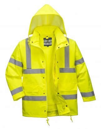 Portwest US468 4-in-1 High Visibility Traffic Jacket, Yellow