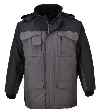 Portwest US562 Men's Ripstop Winter Jacket, Black