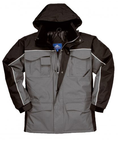 Portwest US562 Men's Ripstop Winter Jacket, Black 2