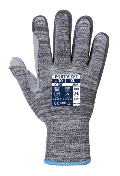 Cut Proof Gloves - Portwest A630 Razor, Cut Level A4, HPPE Liner