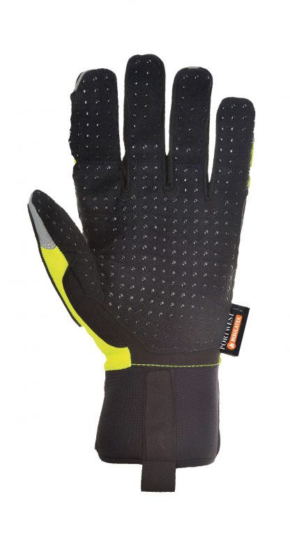 Portwest A724 Safety Impact Glove, TPR Knuckles, Yellow, palm