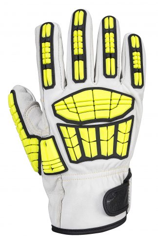 Portwest A745 Big Bear Leather Impact Glove, TPR Knuckles