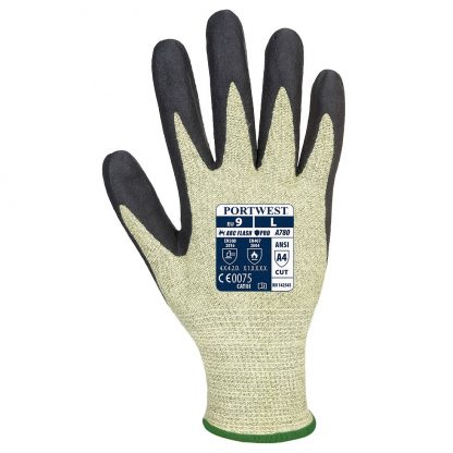 Portwest A780 Arc Flash Gloves, Green/Black, aramid, neoprene shell