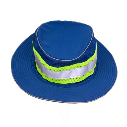 Enhanced Visibility Full Brim Safari Hat, blue