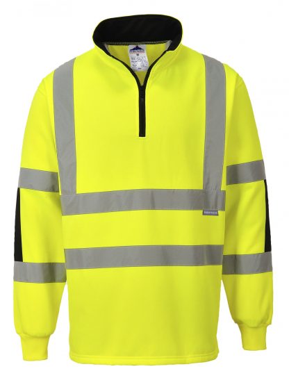 High Visibility Xenon Rugby Shirt - Portwest B308, Yellow