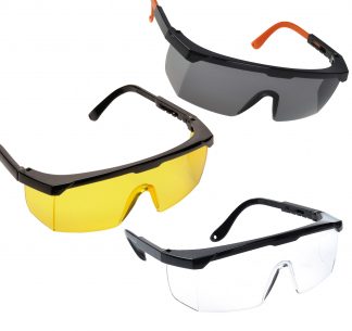 Classic Safety Glasses - Portwest PW34, Available in Amber, Smoke, or Clear