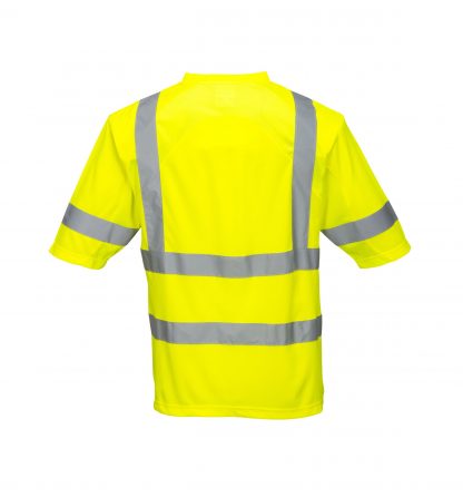 High Visibility Mesh Panel T-shirt - Portwest S397, Rear