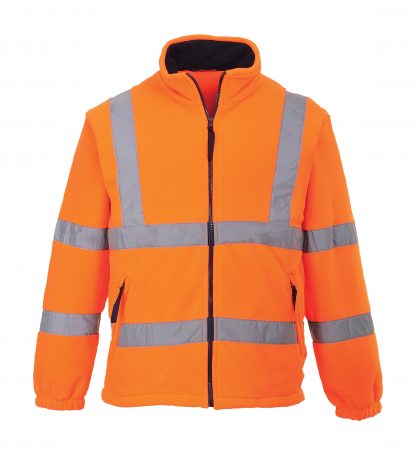 High Visibility Mesh-lined Fleece Jacket - Portwest UF300, Orange