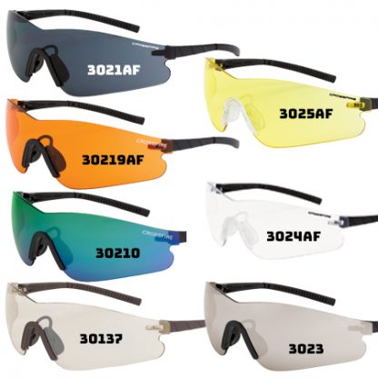 Radians Crossfire M6a 20278 White Frame Blue Mirror Lens Safety Glasses for sale online 